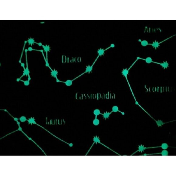 New Constellation Galaxy Glow in the Dark Plush Gift Throw Blanket Space Stars - Picture 3 of 4